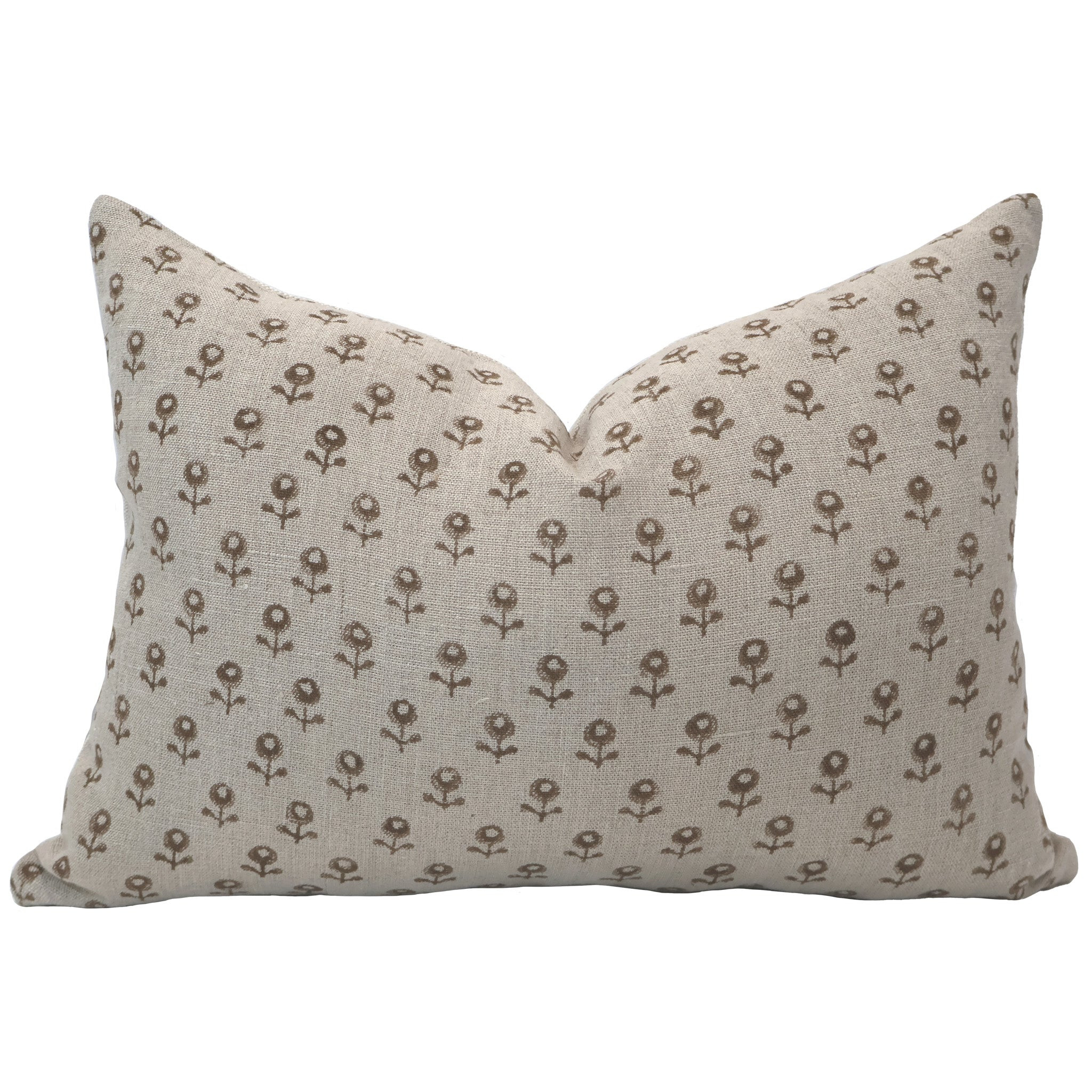 Acorn Blossom Block Print Pillow Cover | Hackner Home (US)