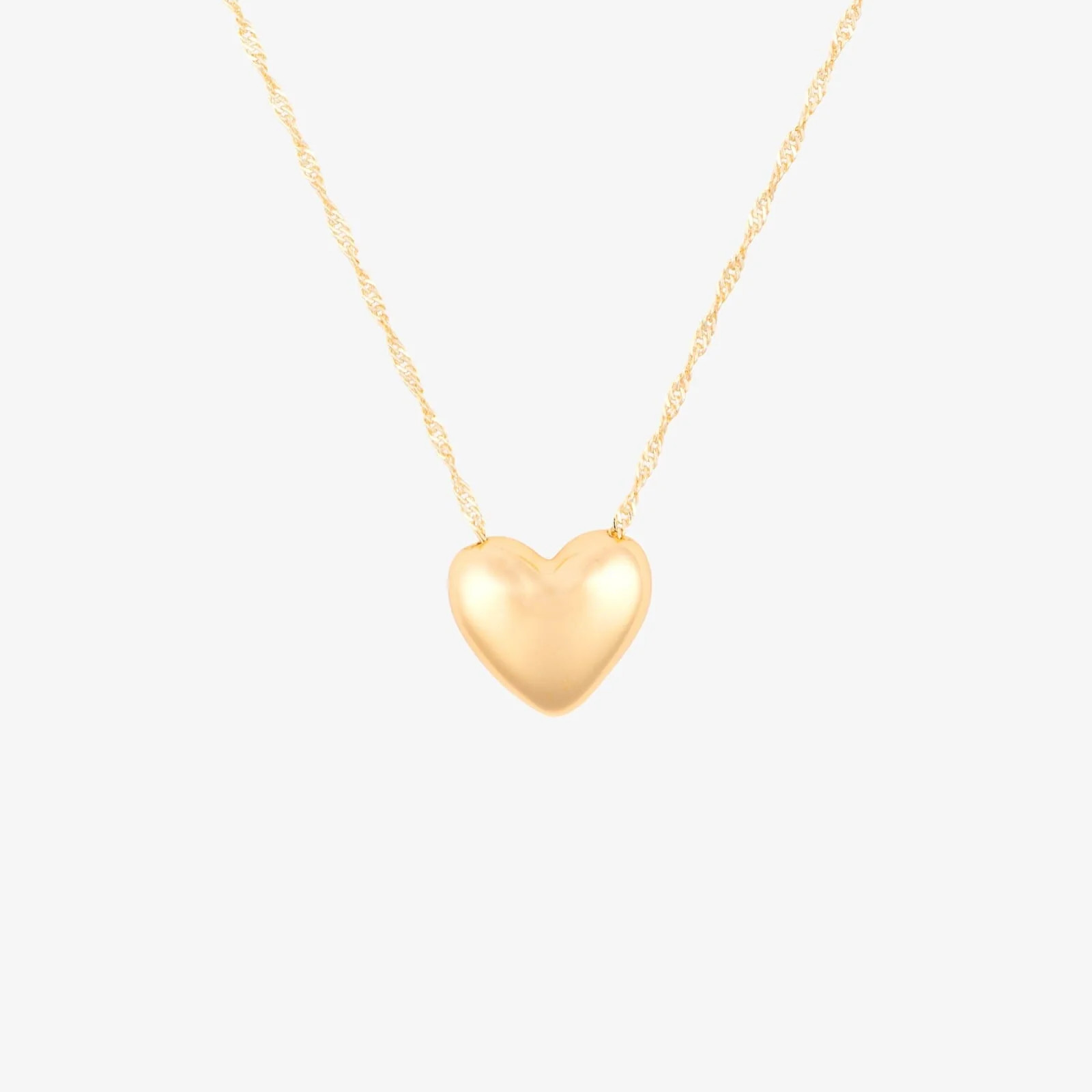 Puffy Heart Bead Pendant Necklace | Pura Vida Bracelets