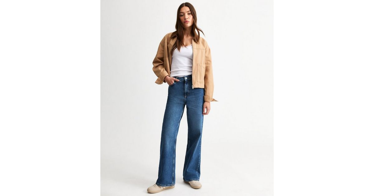 Blue Adalae High-Waist Wide Leg Jeans
						
						Add to Saved Items
						Remove from Saved Ite... | New Look (UK)