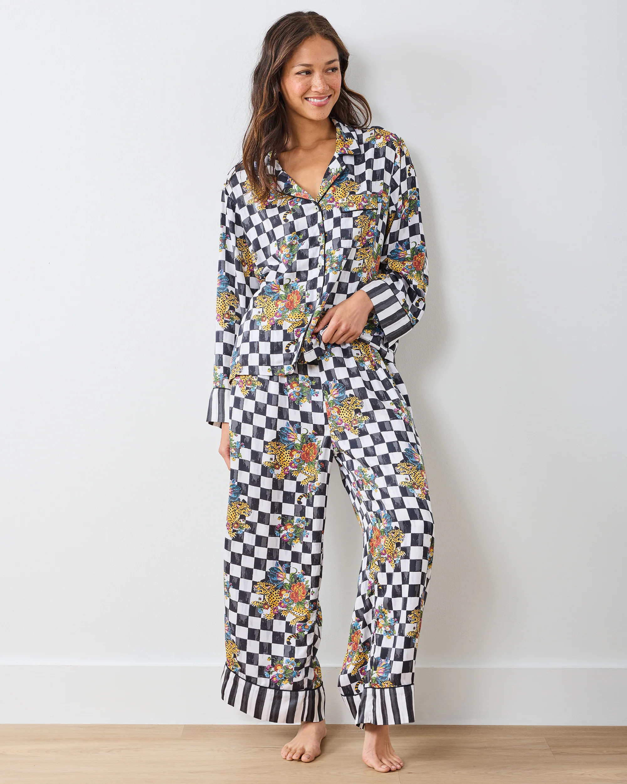 Courtly Check Bagheera - Eco Satin Soho Set - Floral | Printfresh