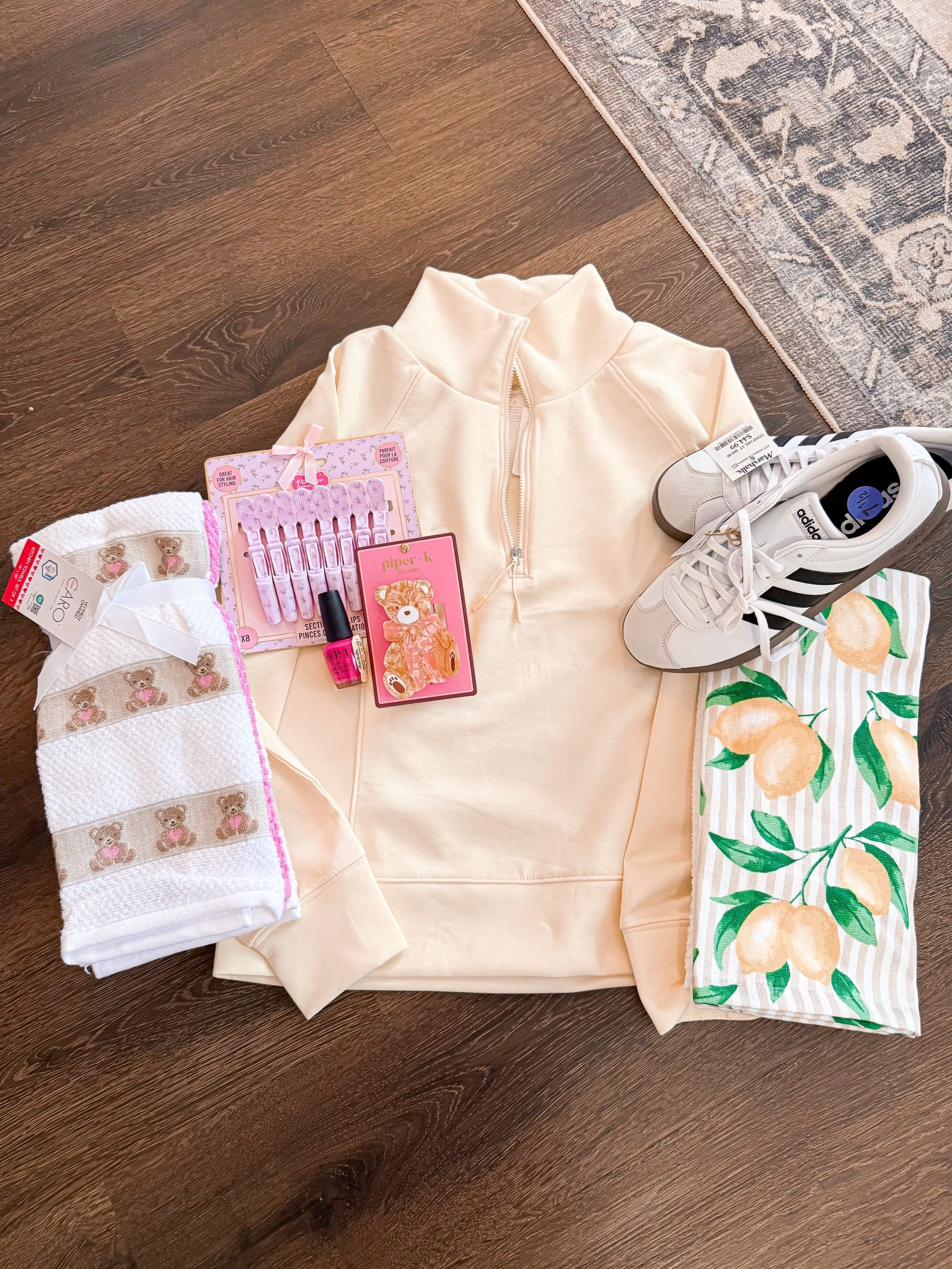 Everything is from Marshall’s / tjmaxx 💕💙

I’ve liked similar styles 

Yellow pullover, kitchen towels, adidas sneakers, hair clips, nail polish 

#LTKValentine #LTKselfcare