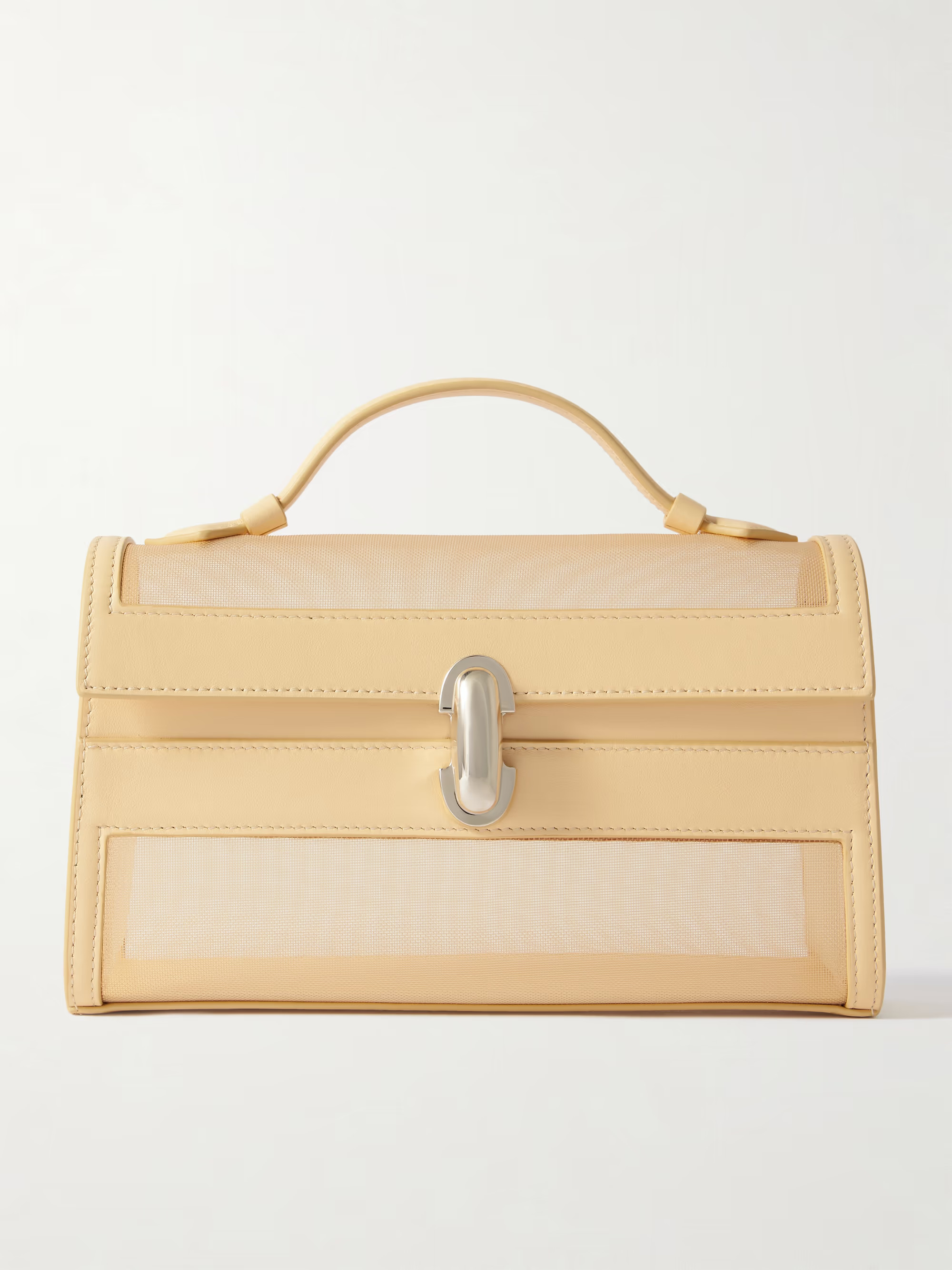 Symmetry Pochette leather and mesh tote | NET-A-PORTER (US)