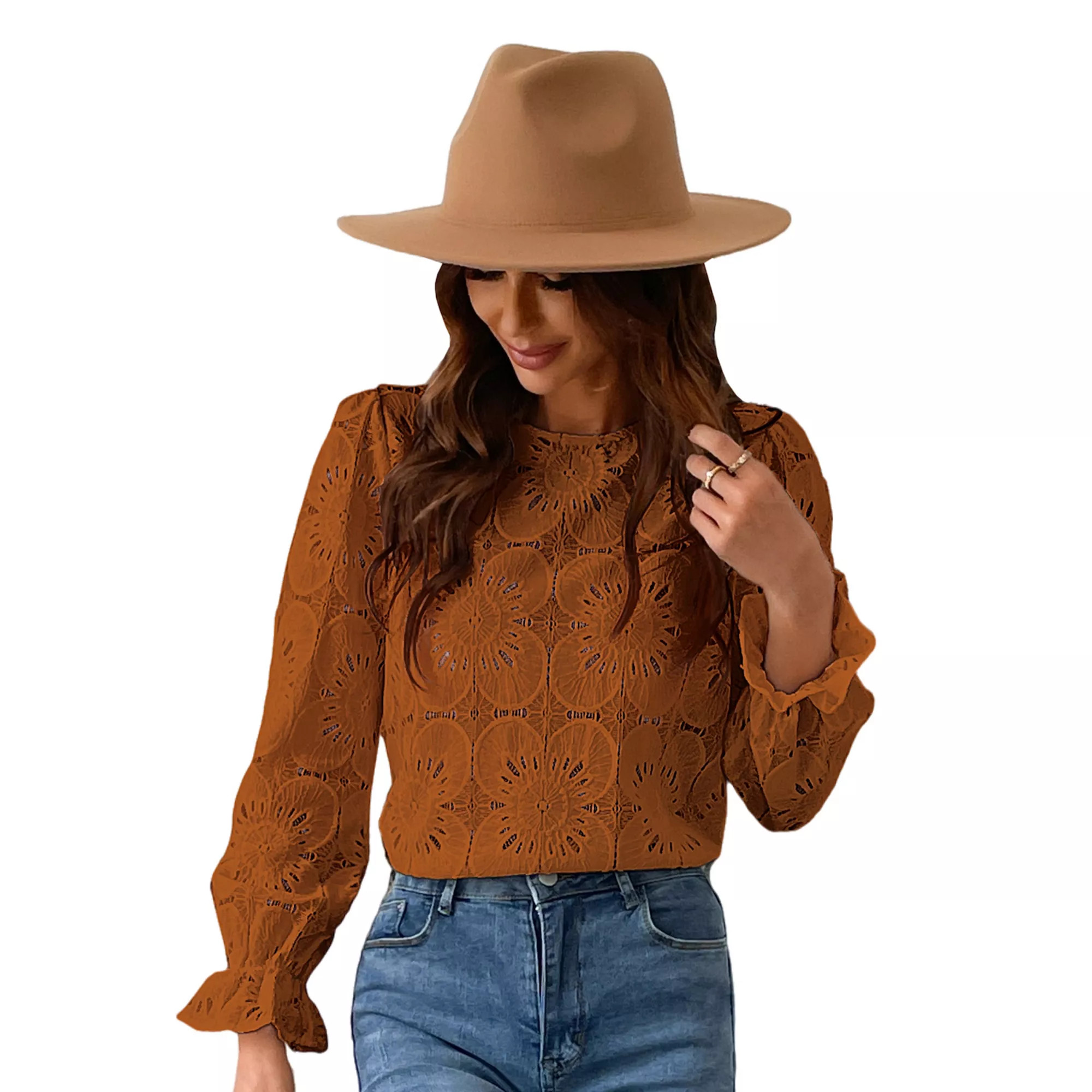 Women's Cupshe Embroidered Floral Blouse | Kohl's