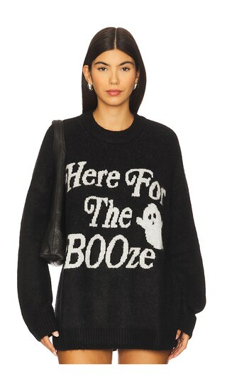Classic Crewneck Sweater in Ghost Graphic Knit | Revolve Clothing (Global)