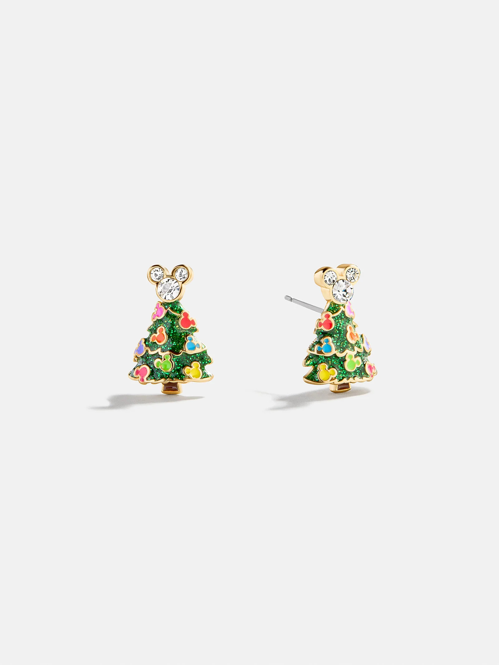 Disney Mickey Mouse Christmas Tree Stud Earrings - Christmas Tree | BaubleBar
