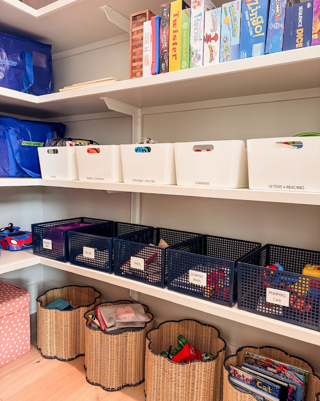 🧸 $24 BILLION. 

That’s how much families spend annually on toys. Parents drop about $240/year, and grandparents? $500.
Meanwhile, 20–30% of toys are never even played with. 😳

(Source: @joshuabecker)

Let that sink in.

We’re not anti-toy, but when every toy has a place and a purpose, the overwhelm drops and playtime becomes intentional.

Here are a few ways to keep it simple and joyful:

✨ Try toy rotation: Store 2/3rds of your child’s toys in bins and rotate them every few weeks (or months). It keeps things fresh and encourages deeper play.

✨ Involve your kids: Before birthdays or holidays, let them help choose toys to “bless another child.” And don’t be above bribing your kiddos to say “no gifts” in their invite. There are lots of different ways to incentivize this.

✨ Donate intentionally: Not sure where to take those gently used toys? We’ve got you covered with The Baer Minimalist Donation Guide—a go-to list of local organizations that welcome your donations with open arms.

✨ With the holidays just around the corner, consider chatting with your broader family about specific things that would enrich your child’s play. Consider group gifts (we are upgrading bikes this year) and experience gifts!