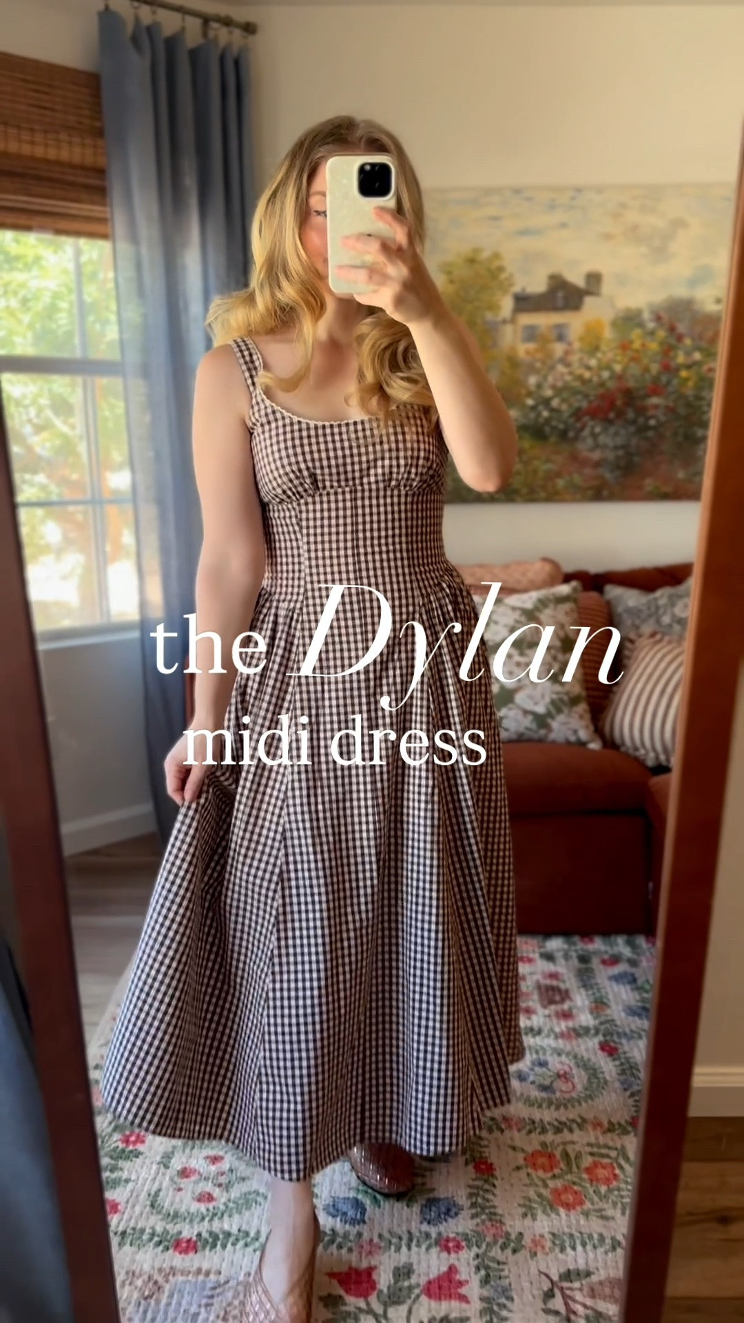 the infamous dylan midi dress in a new cotton brown gingham print 🤎 this is the best dress @abercrombie has ever released. no notes. perfection. jk, i have notes: tts, wearing a small petite. 100% cotton, you can go bra free with the added bra pads, but they are kinda thin. absolutely love this print!

#LTKSeasonal #LTKSaleAlert #LTKootd