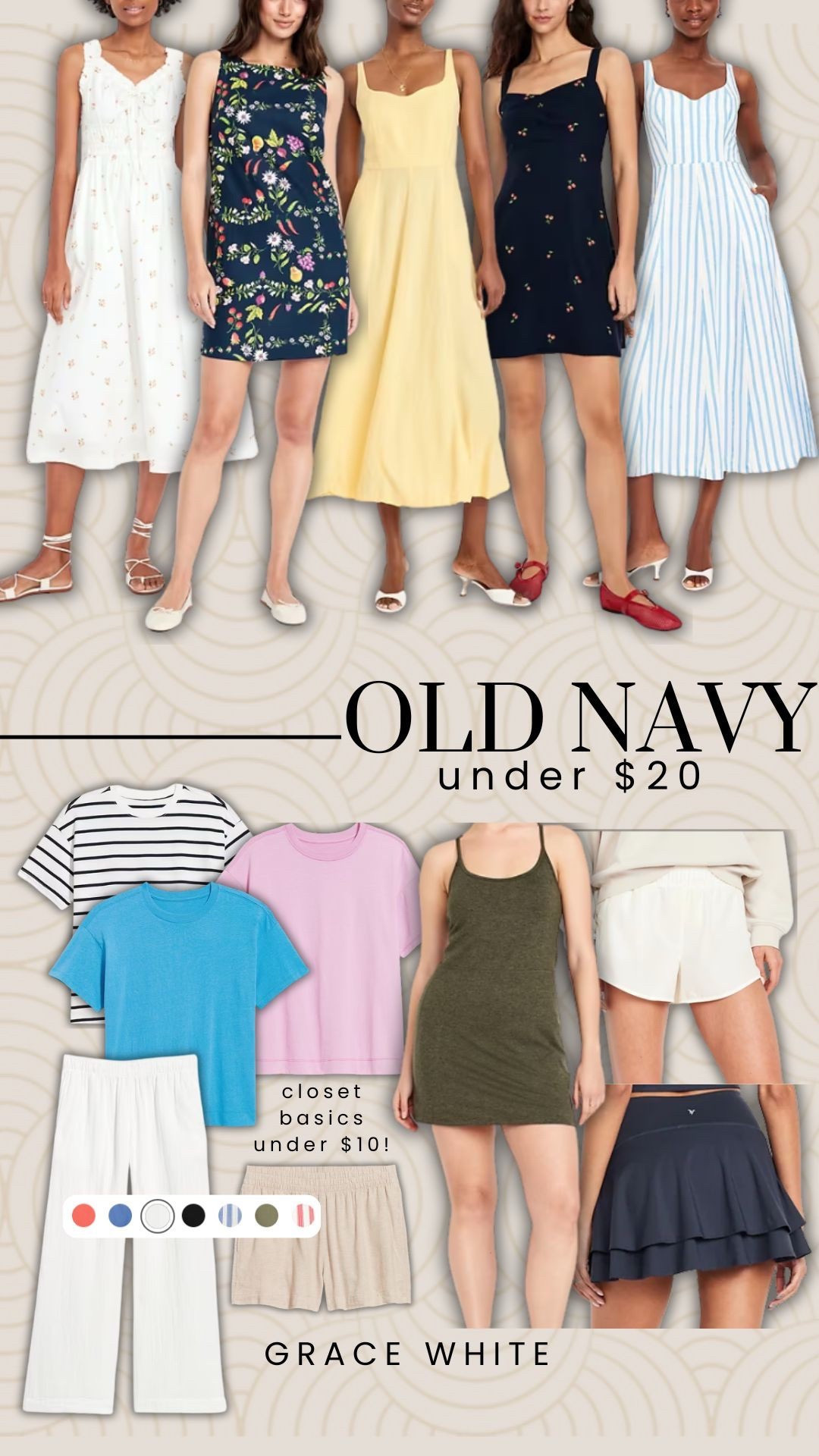 Old Navy under $20💖

old navy, old navy fashion, affordable fashion, sale alert, sale, sale finds, spring style, athleisure, activewear, dresses, spring dresses, boy mom, Louisville, Grace White, a Southern Drawl 

#LTKSaleAlert #LTKFindsUnder50 #LTKFindsUnder100