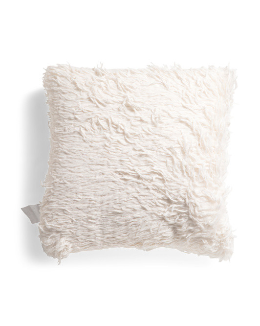 24x24 Luxe Feather Embellished Pillow | TJ Maxx