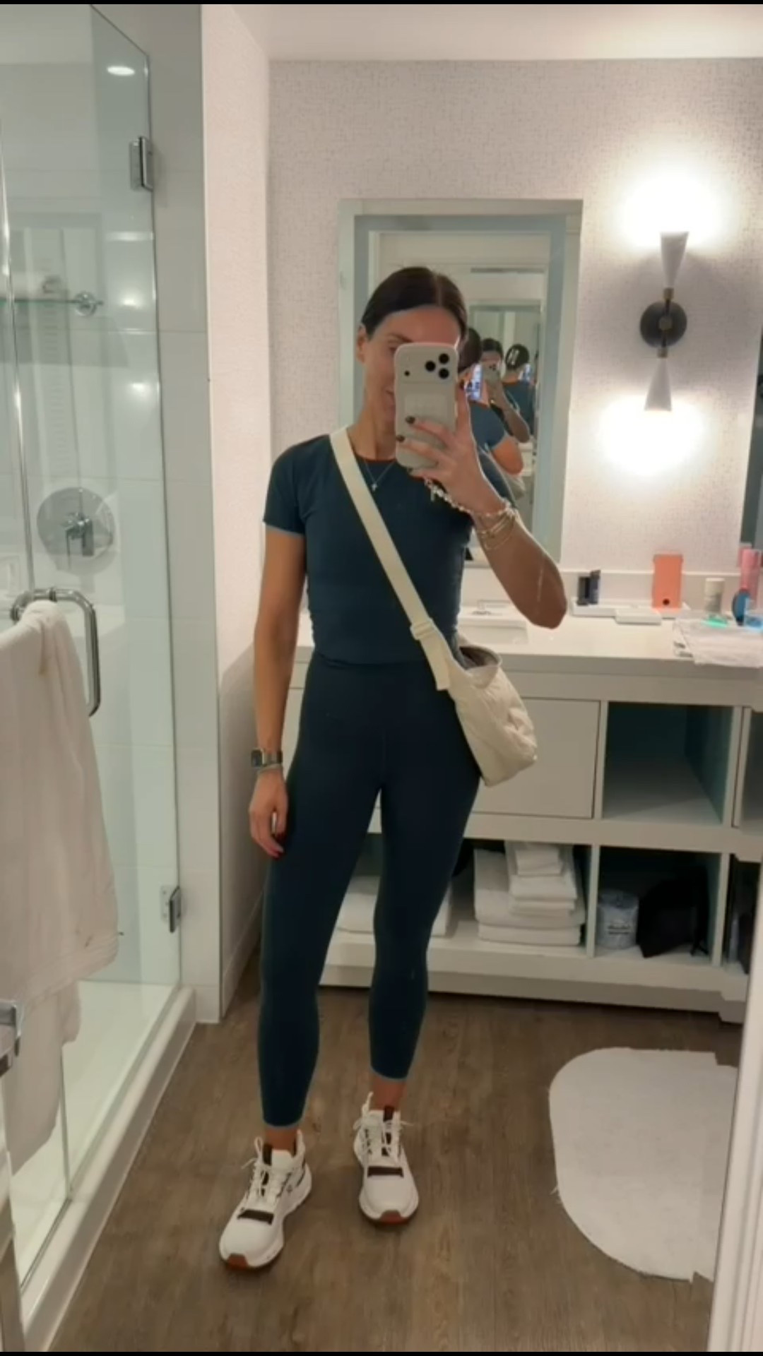 Workout outfit, Athleta outfit ideas, leggings, gym outfit, athleisure, activewear, annabrstyle.

#LTKActive #LTKFindsUnder100 #LTKOver40