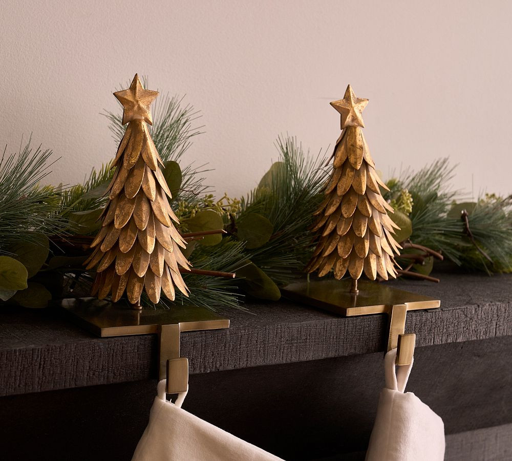 Golden Tree Stocking Holder | Pottery Barn (US)