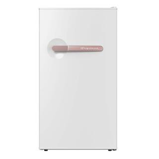 3.2 cu. ft. Retro Mini Refrigerator in White | The Home Depot