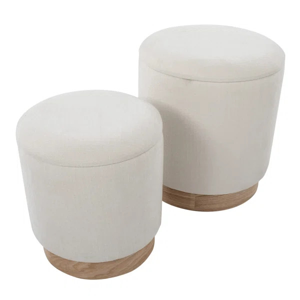 Amelia-May Upholstered Ottoman (Set of 2) | Wayfair North America