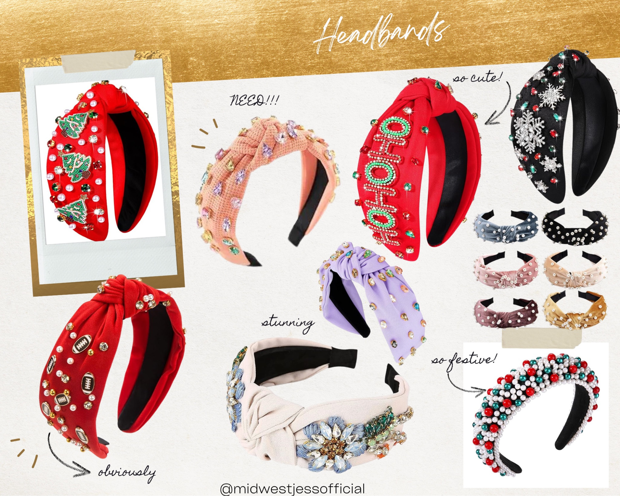Headbands for every occasion with just the right amount of bling! Easy + perfect gift  

#LTKHoliday #LTKGiftGuide #LTKCyberWeek