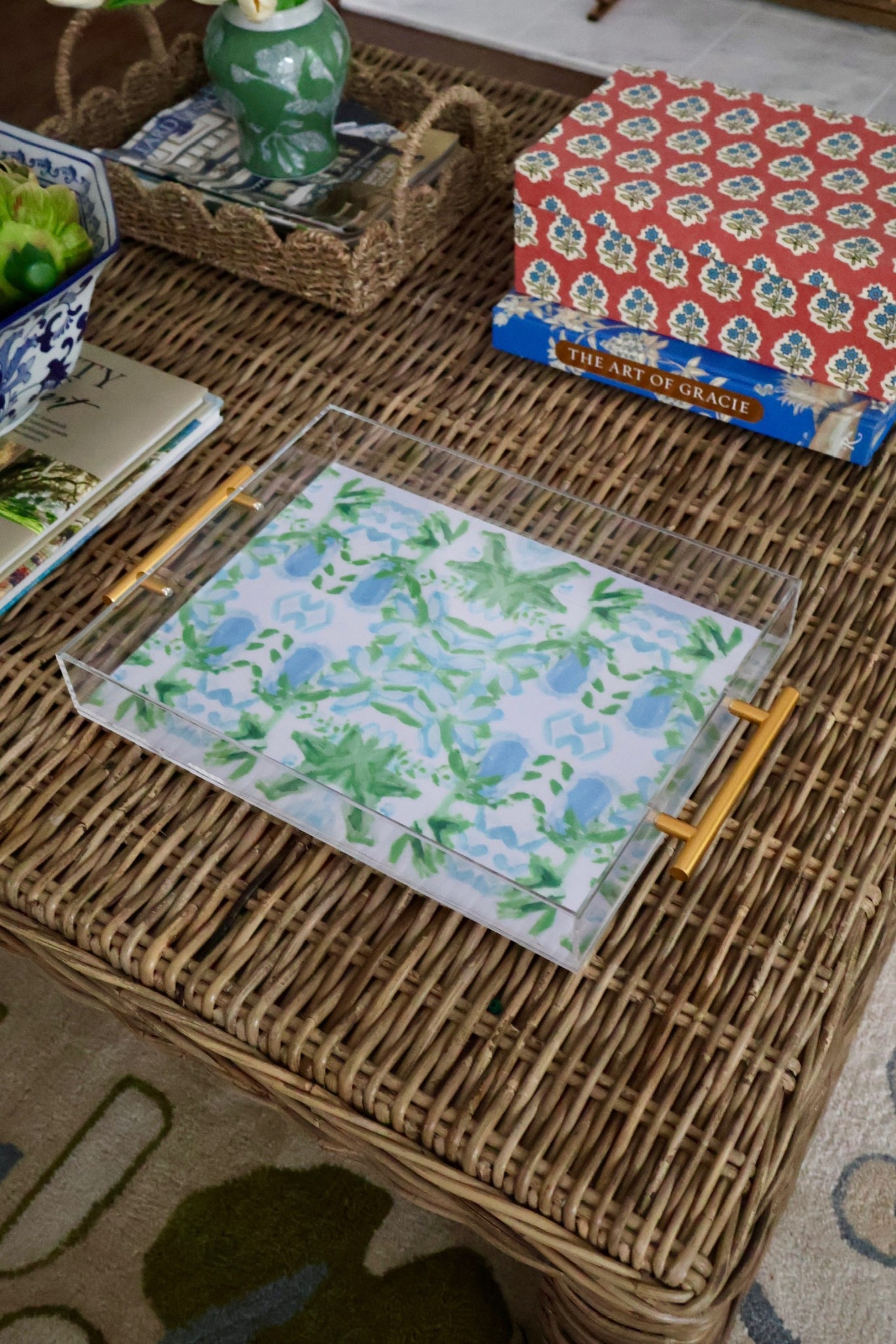 Acrylic tray, coffee table decor, home decor, grandmillennial, living room 

#LTKSeasonal #LTKStyleTip #LTKHome