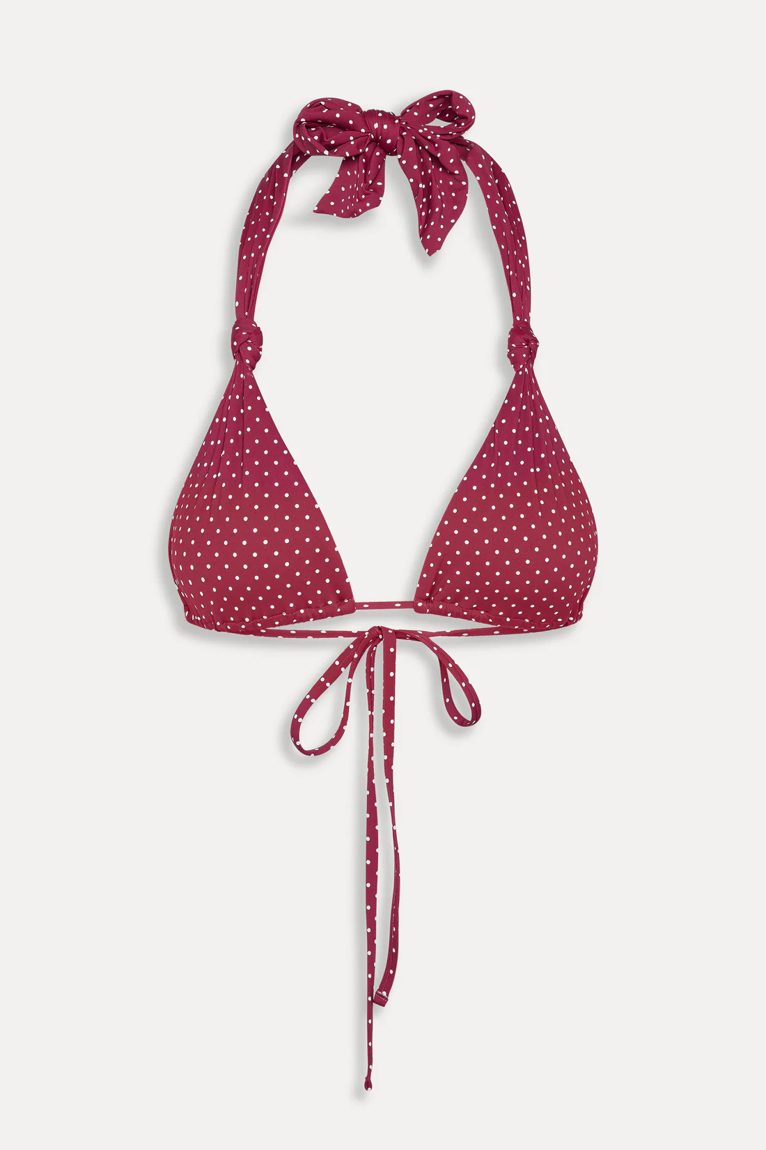 Kealy Polka Dot Bikini Top - Tuscany | Frankies Bikinis