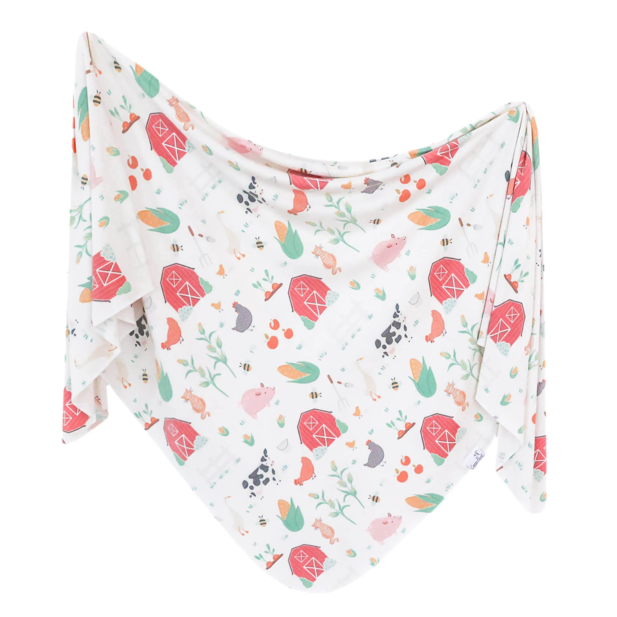 Knit Swaddle Blanket | Copper Pearl