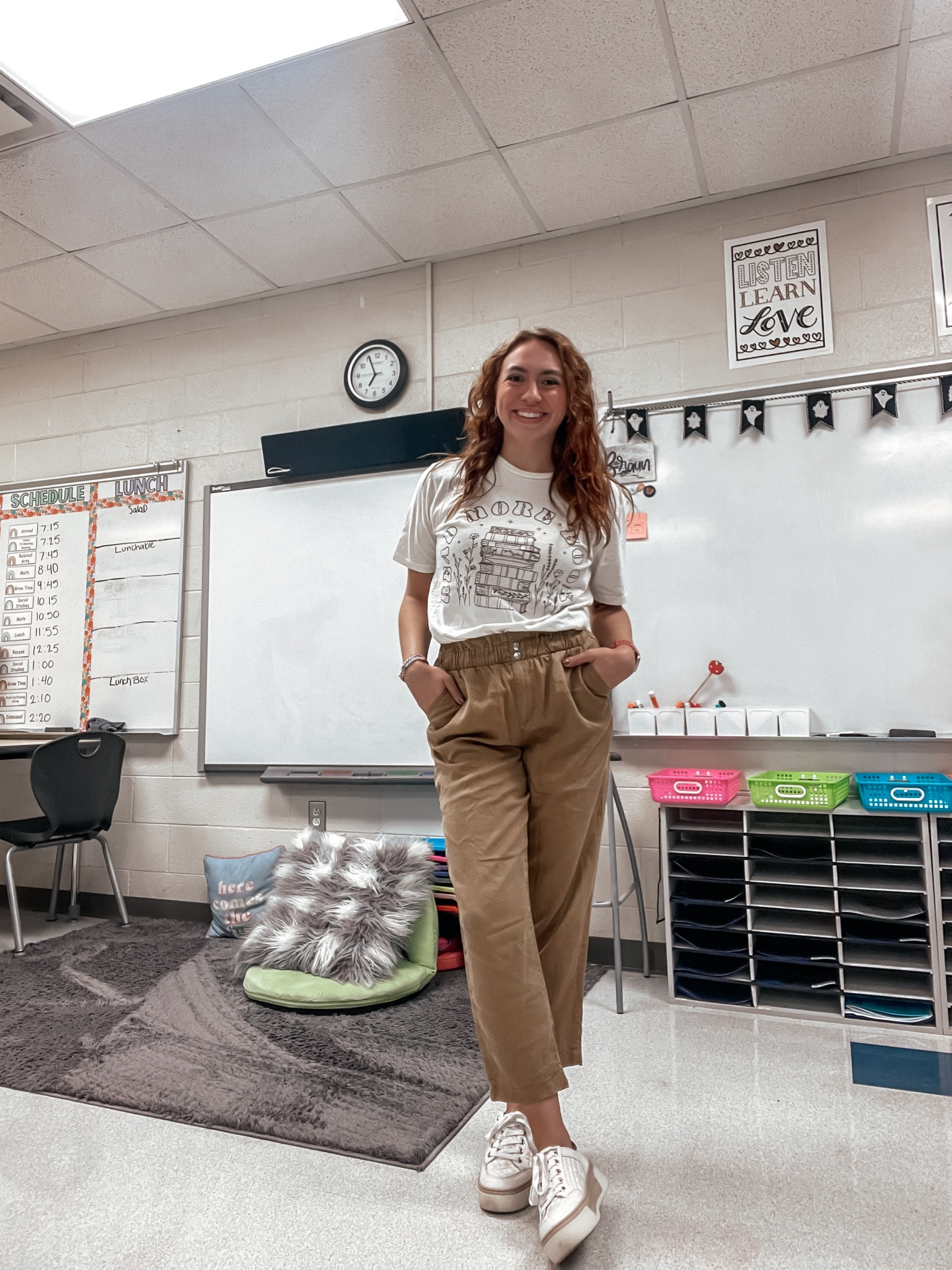 Teacher outfit, teacher style, teacher fashion, teacher shirts, teacher tees, teacher t-shirts, workwear, work pants, comfortable work clothes 

#LTKWorkwear #LTKFindsUnder50 #LTKFindsUnder100