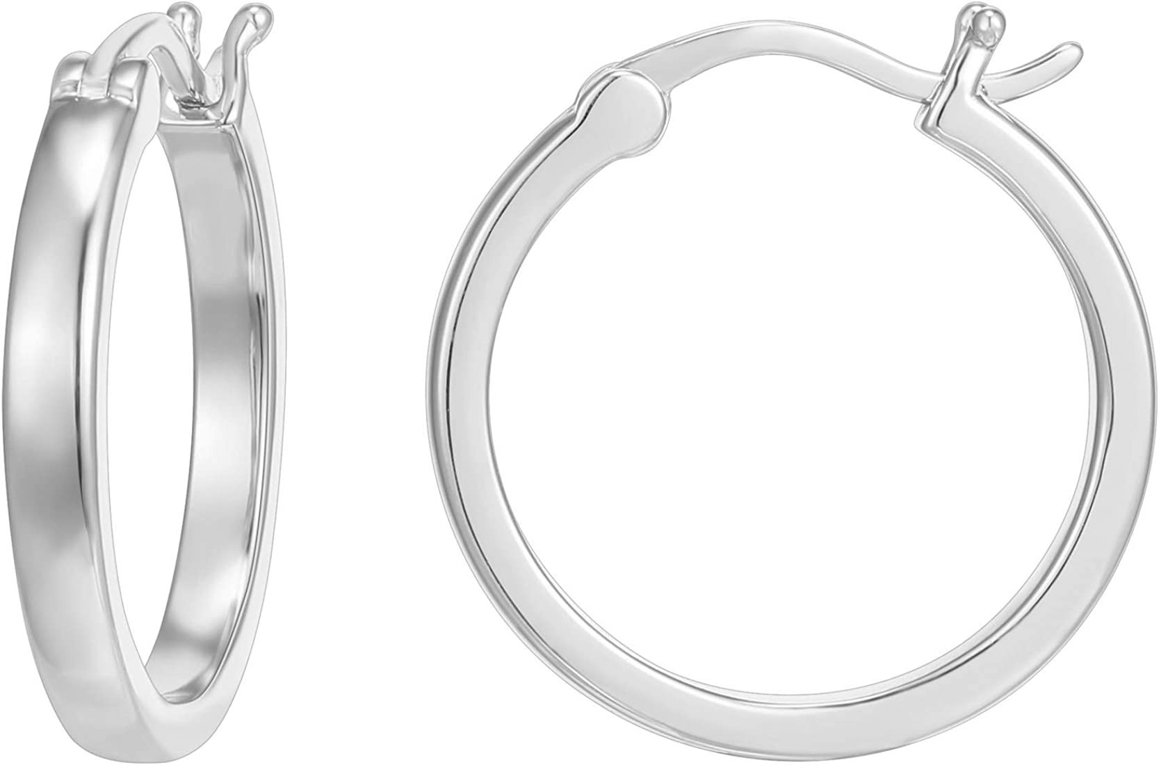 PAVOI 14K Gold Plated 925 Sterling Silver Post Lightweight Hoops | 20mm - 30mm | Gold Hoop Earrin... | Amazon (US)