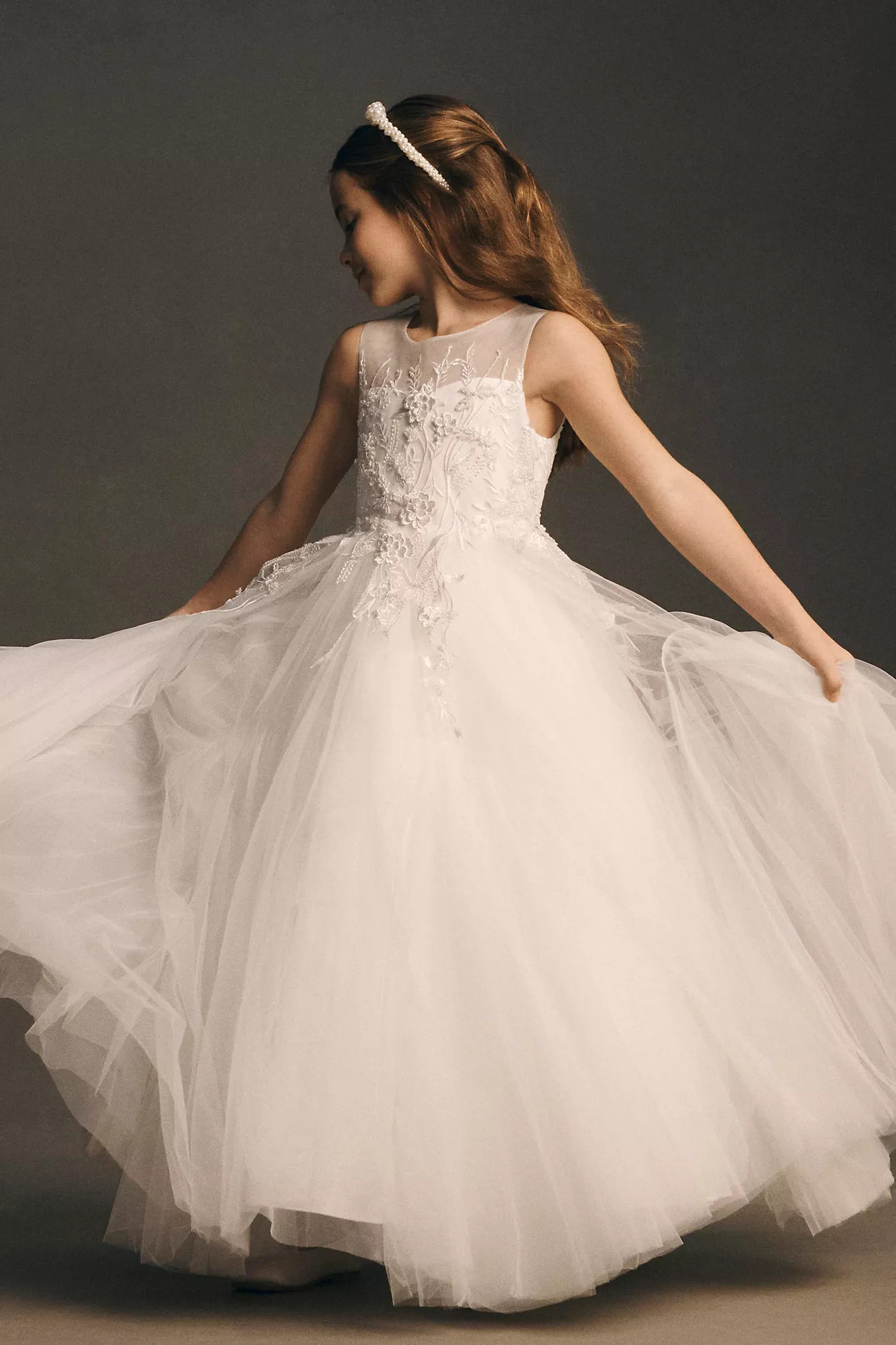 Princess Daliana Illuminated 3D Flower Girl Dress | Anthropologie (US)