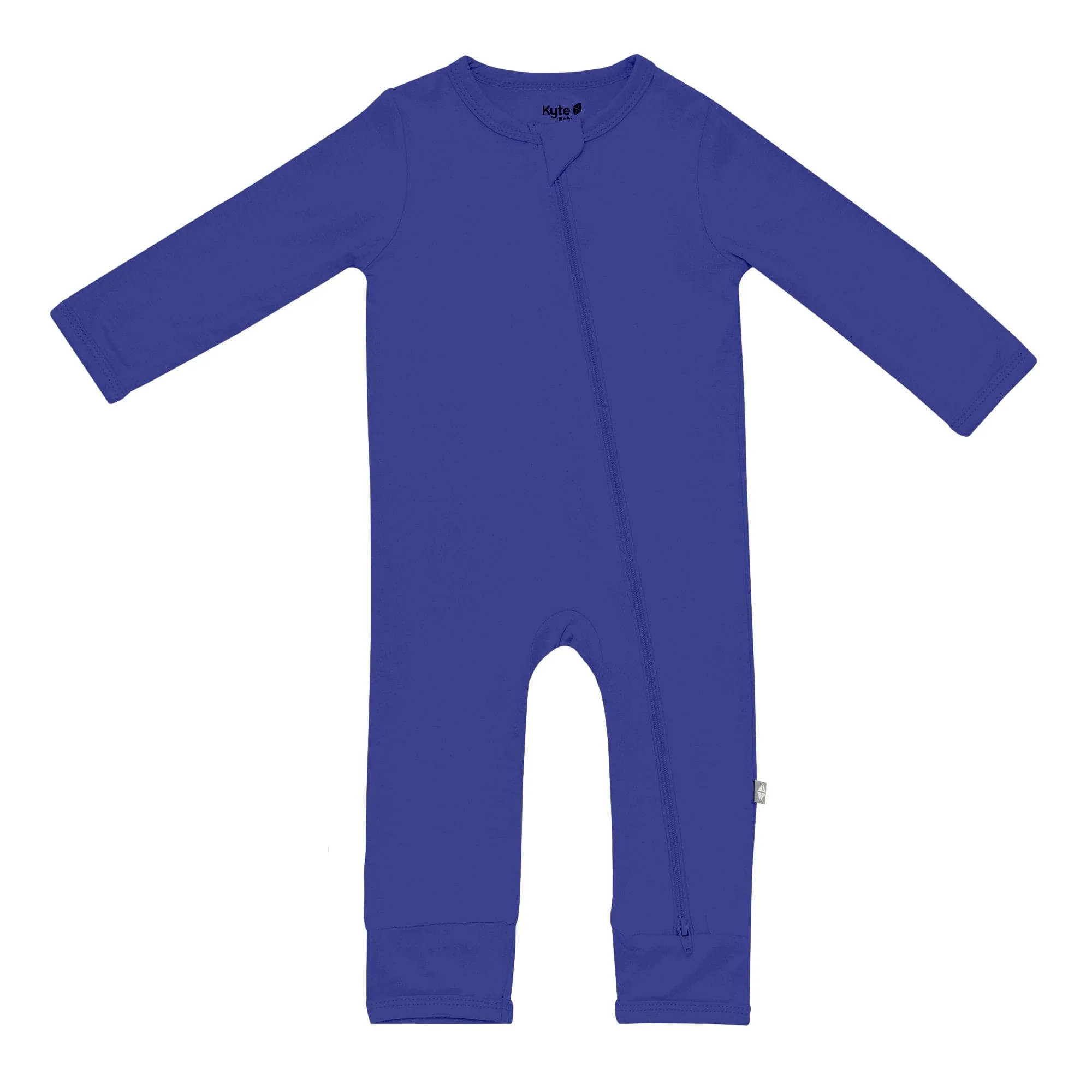 Zippered Romper in Royal | Kyte BABY