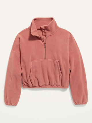 Go-Warm Micro Fleece 1/2-Zip Pullover for Girls | Old Navy (US)