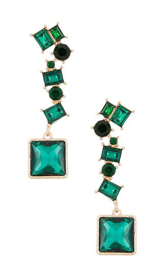 8 Other Reasons BOUCLES D'OREILLES ROYALTY in Green. | Revolve Clothing (Global)