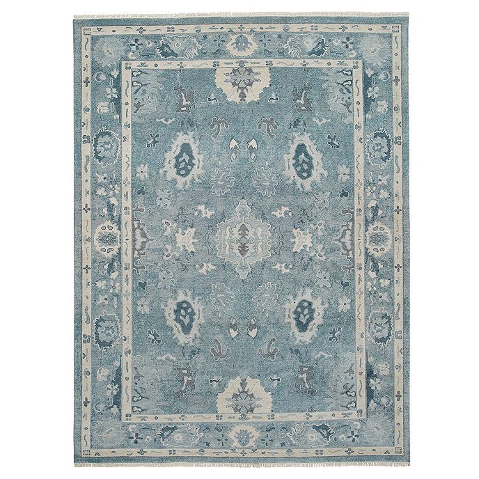 SK Ophelia Hand Kotted 100% Wool Area Rug | Ballard Designs, Inc.