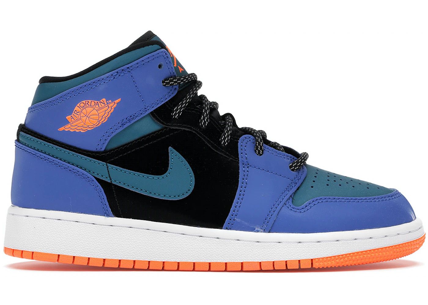 Jordan 1 MidRacer Blue Green Abyss (GS) | StockX