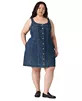 Levi's Plus Size Audra Square Neck Mini Tank Dress - Sledge Sister | Macy's