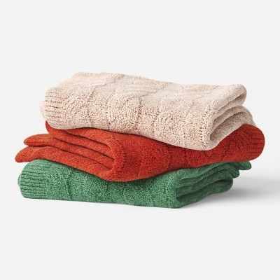 Cozy Cable Knit Throw Blanket - Threshold™ | Target