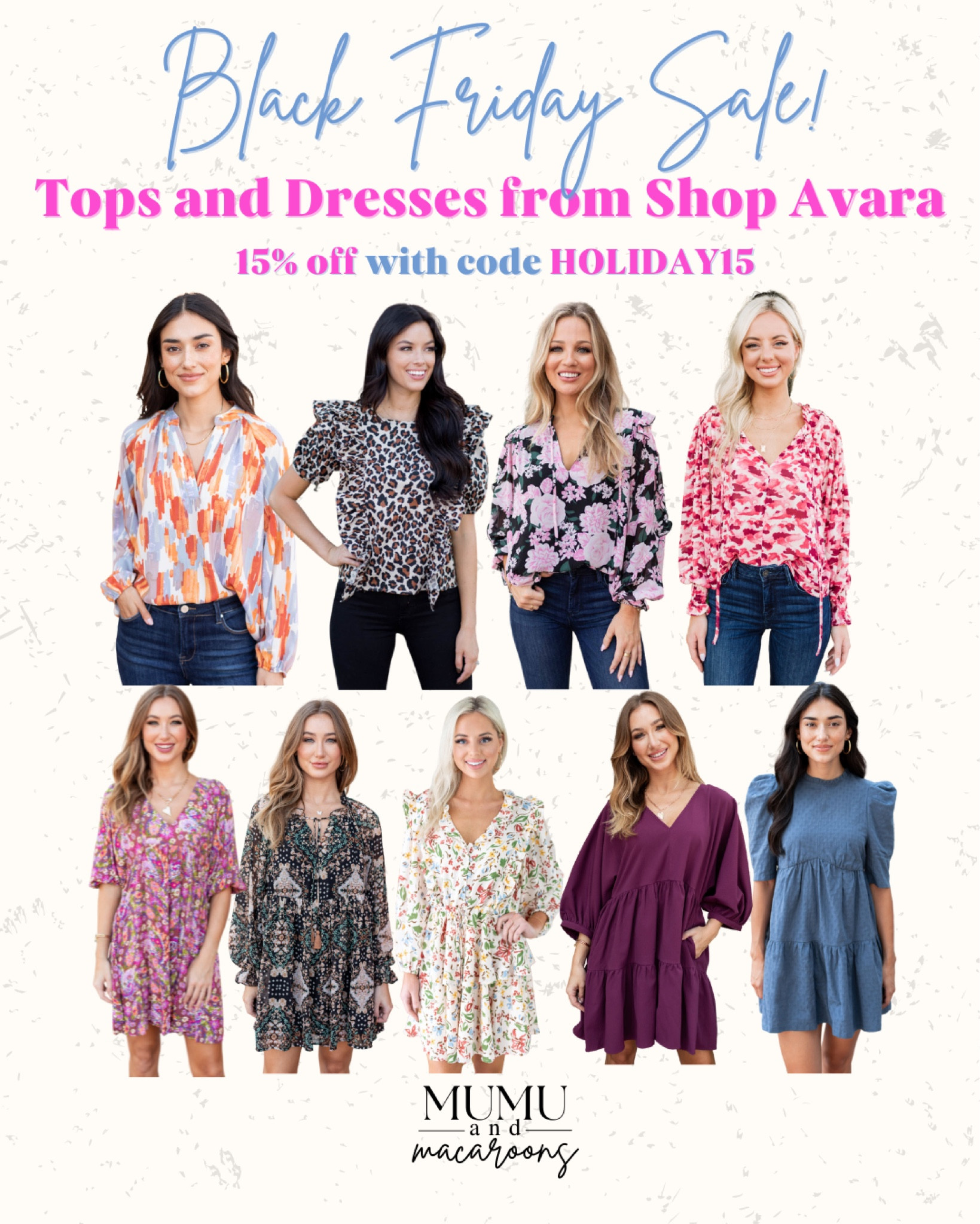 Up to 15% off tops and dresses from Shop Avara! 

#blackfridaysale #printeddresses #petitefashion #onsalenow

#LTKsalealert #LTKworkwear #LTKstyletip