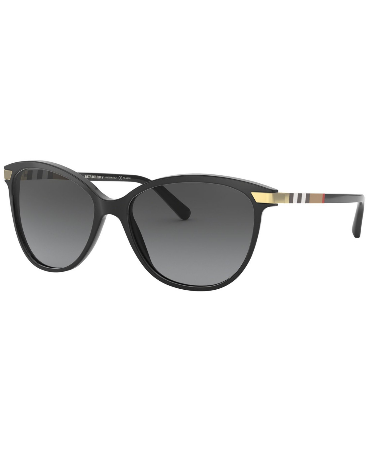 Burberry Polarized Sunglasses, BE4216 - BLACK/ POLAR GREY GRADIENT | Macy's