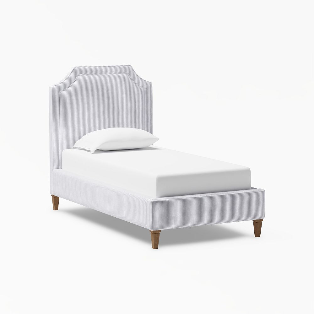 Auburn Upholstered Piped Classic Bed | Pottery Barn Teen
