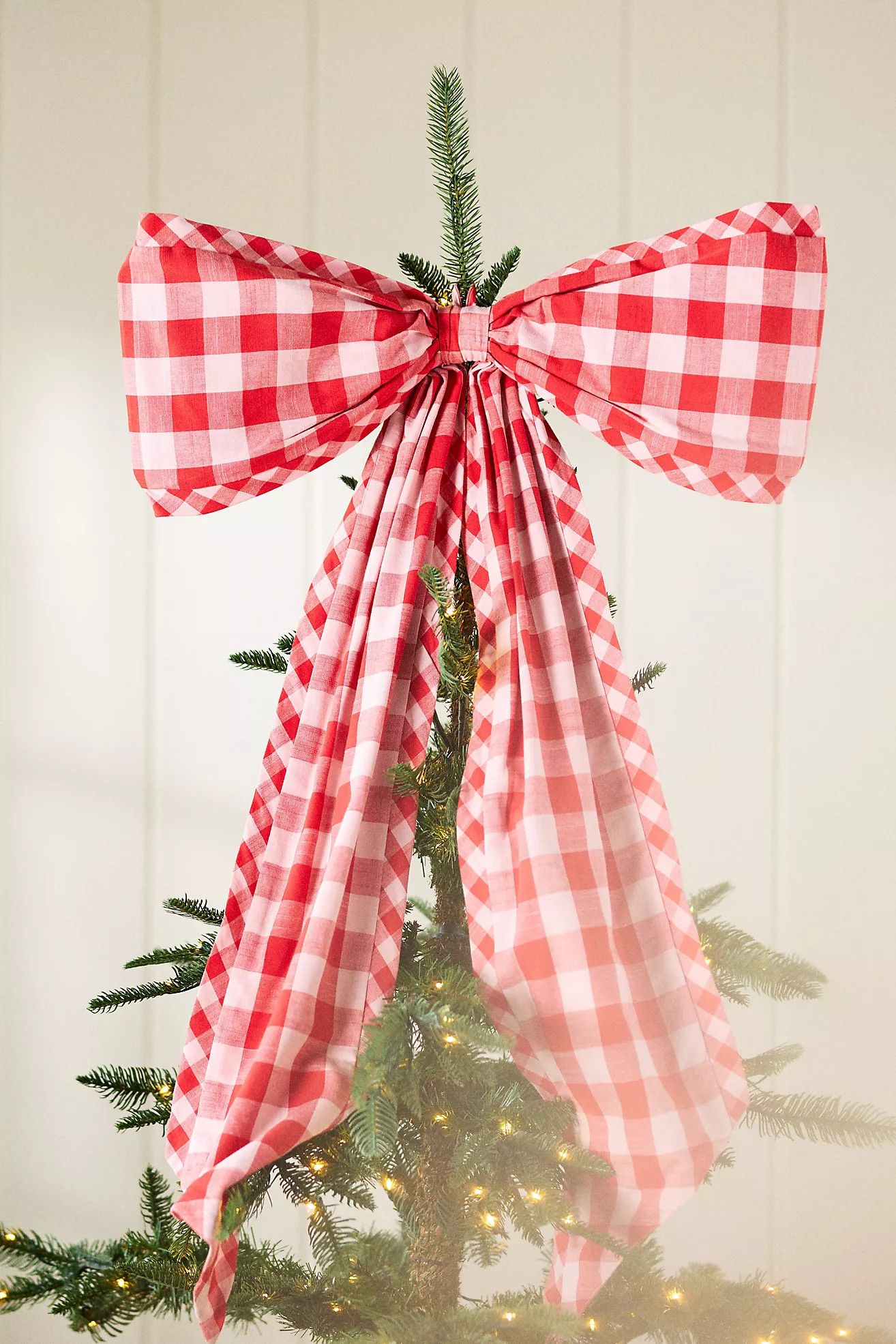 Gingham Bow Tree Topper | Anthropologie (US)