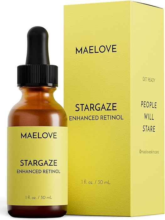 MAELOVE Stargaze Enhanced Retinol Serum, Time-Released 0.25% Retinol for Radiant Skin, Hydrating ... | Amazon (US)