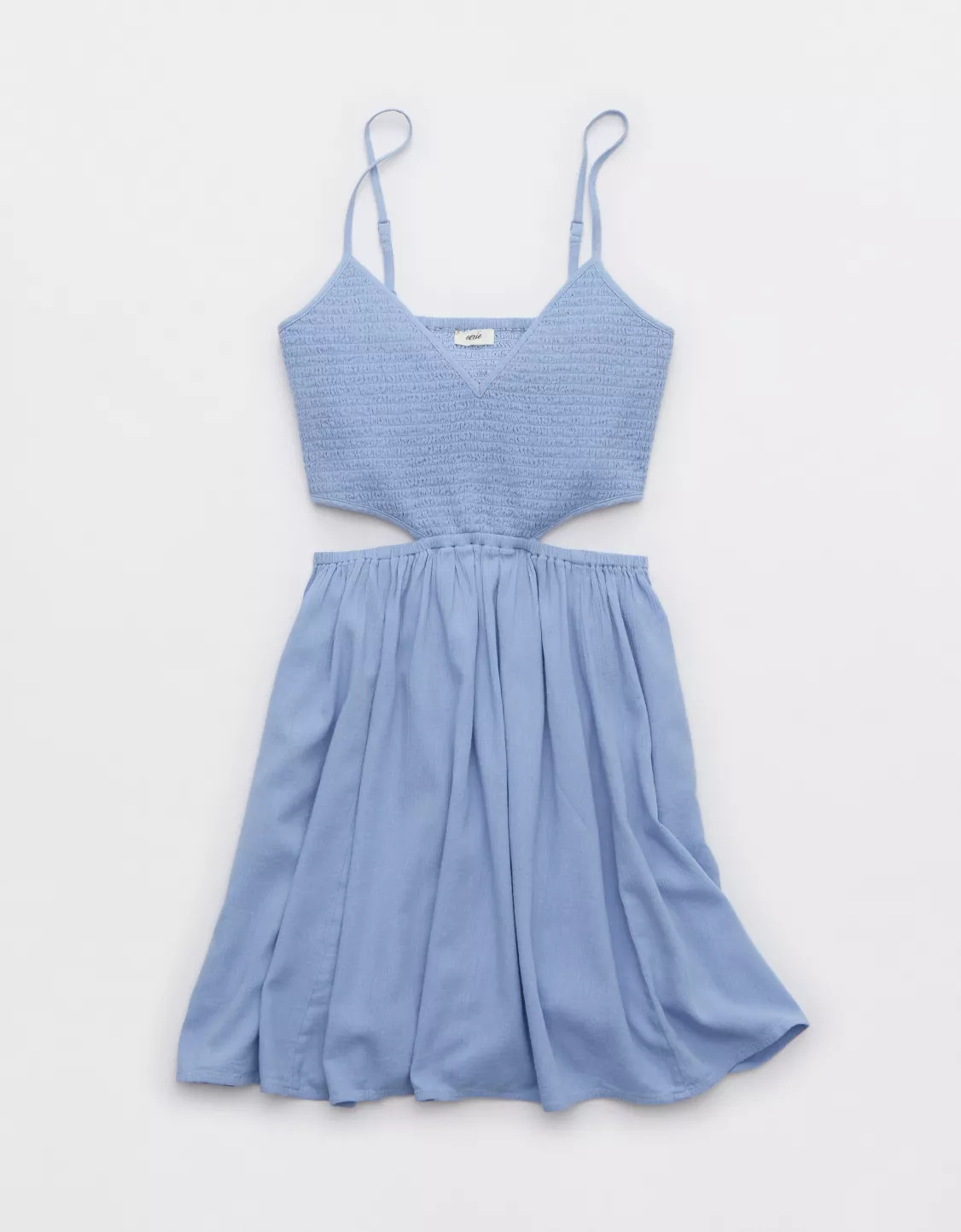 Aerie Smocked Cut Out Mini Dress | Aerie