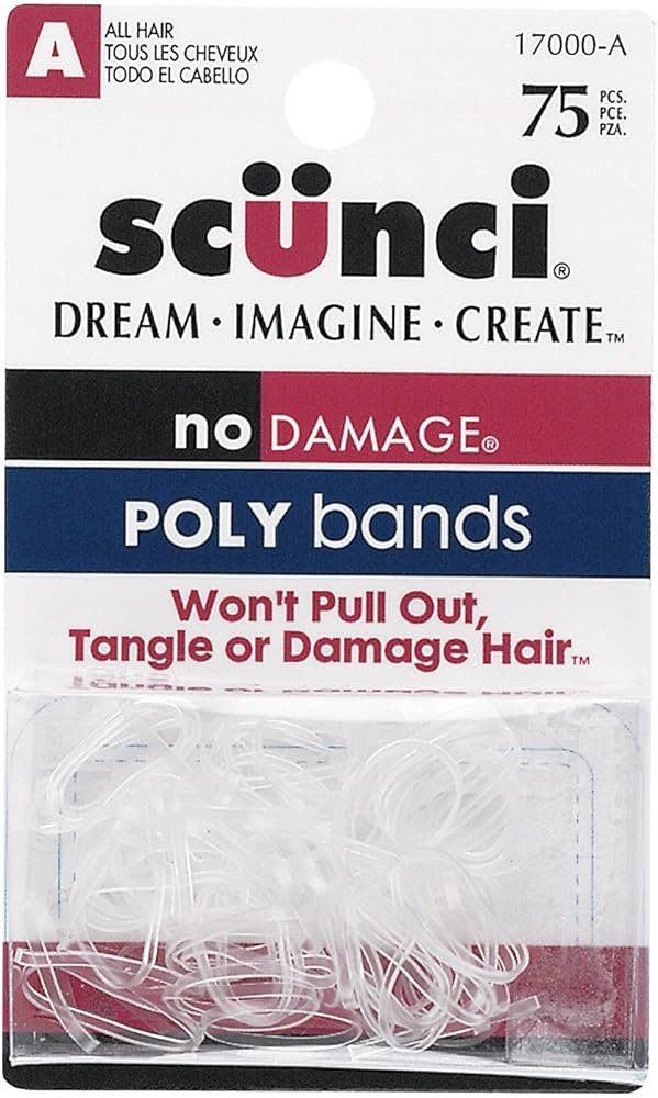 Scunci 1700003A048 Mini Poly Bands 75 Count | Amazon (US)