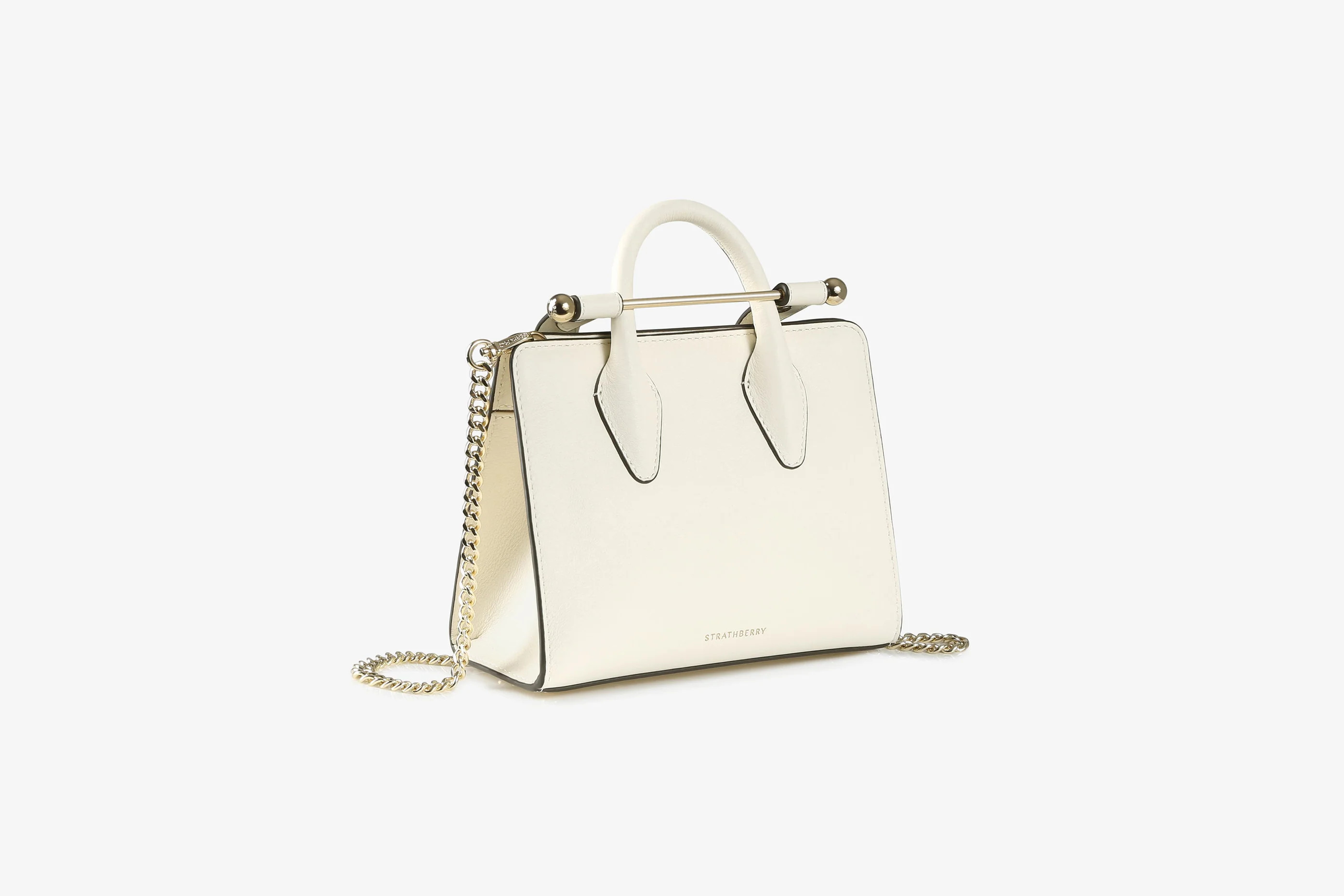 The Strathberry Nano Tote - Vanilla | Strathberry