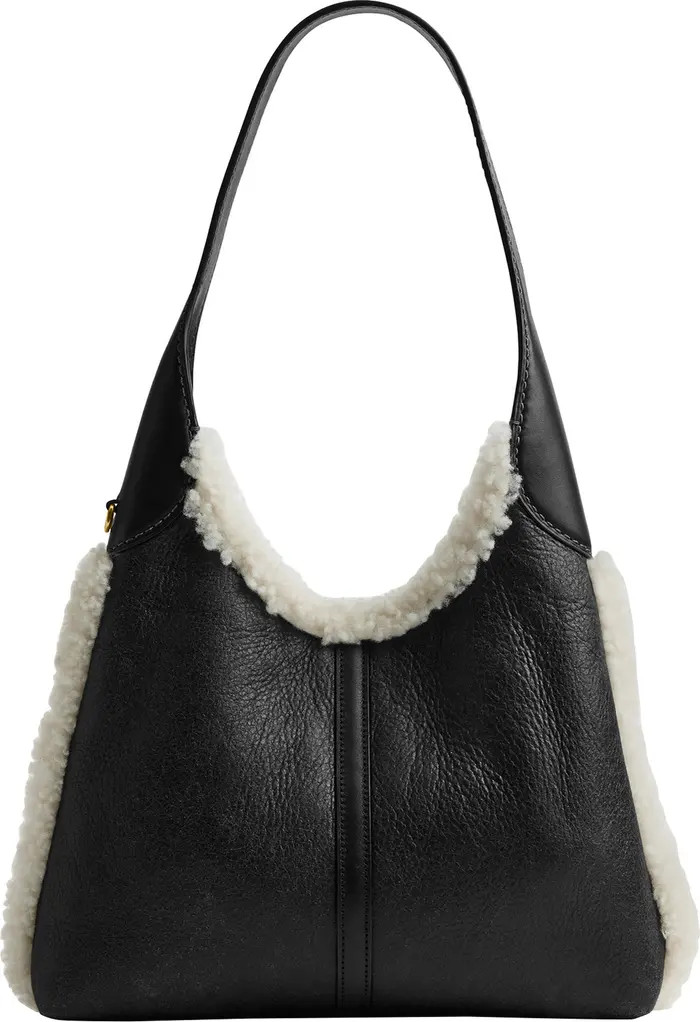Brooklyn 28 Shoulder Bag with Genuine Shearling Trim | Nordstrom