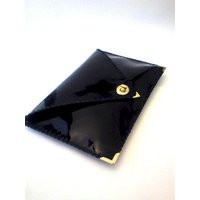 Black Patent Leather Clutch | Etsy (US)