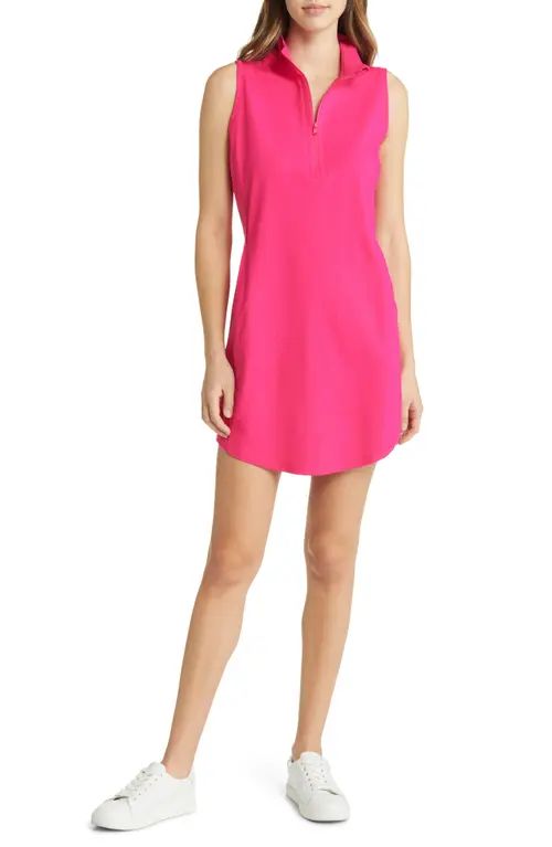 Tommy Bahama IslandZone® Performance Aubrey Sleeveless Shift Dress in Pink Ruffle at Nordstrom, Size | Nordstrom