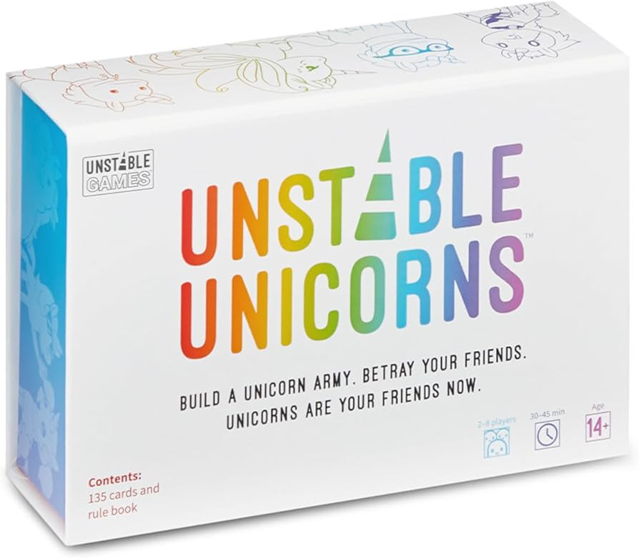 Unstable Games Unstable Unicorns Card Game - Strategy Party Game for 2-8 Players, Ages 8 and Up -... | Amazon (US)