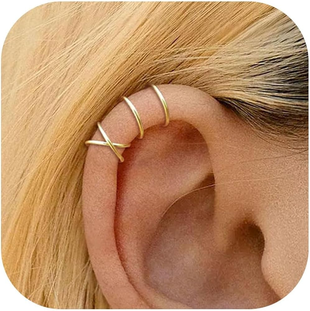 Ear Cuffs Non Piercing Christmas Stocking Stuffers for Teen Girls Ear Cuff Earrings for Women Gif... | Amazon (US)