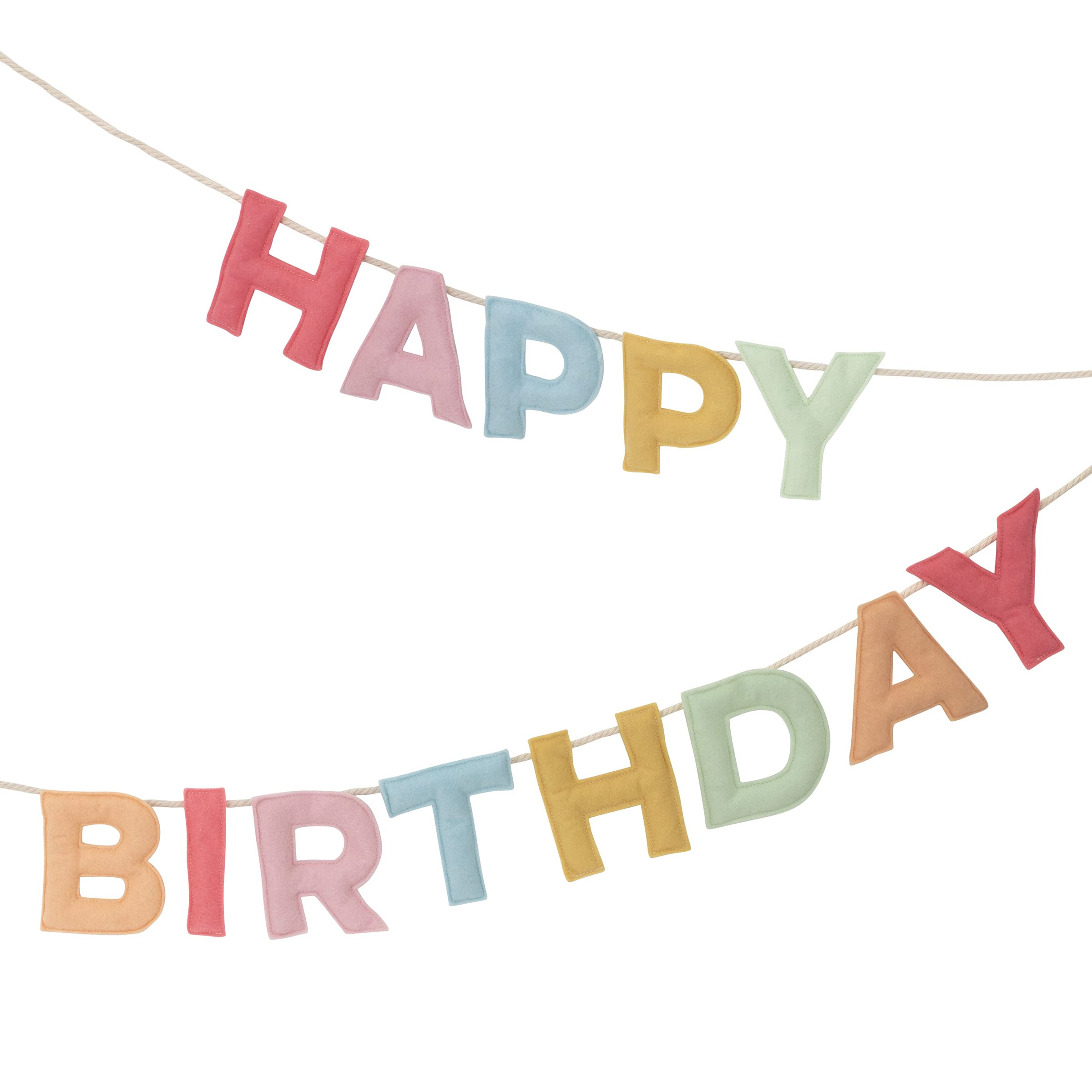 Meri Meri Felt Happy Birthday Garland (3.2m with excess cord - Pack of 1) | Amazon (US)
