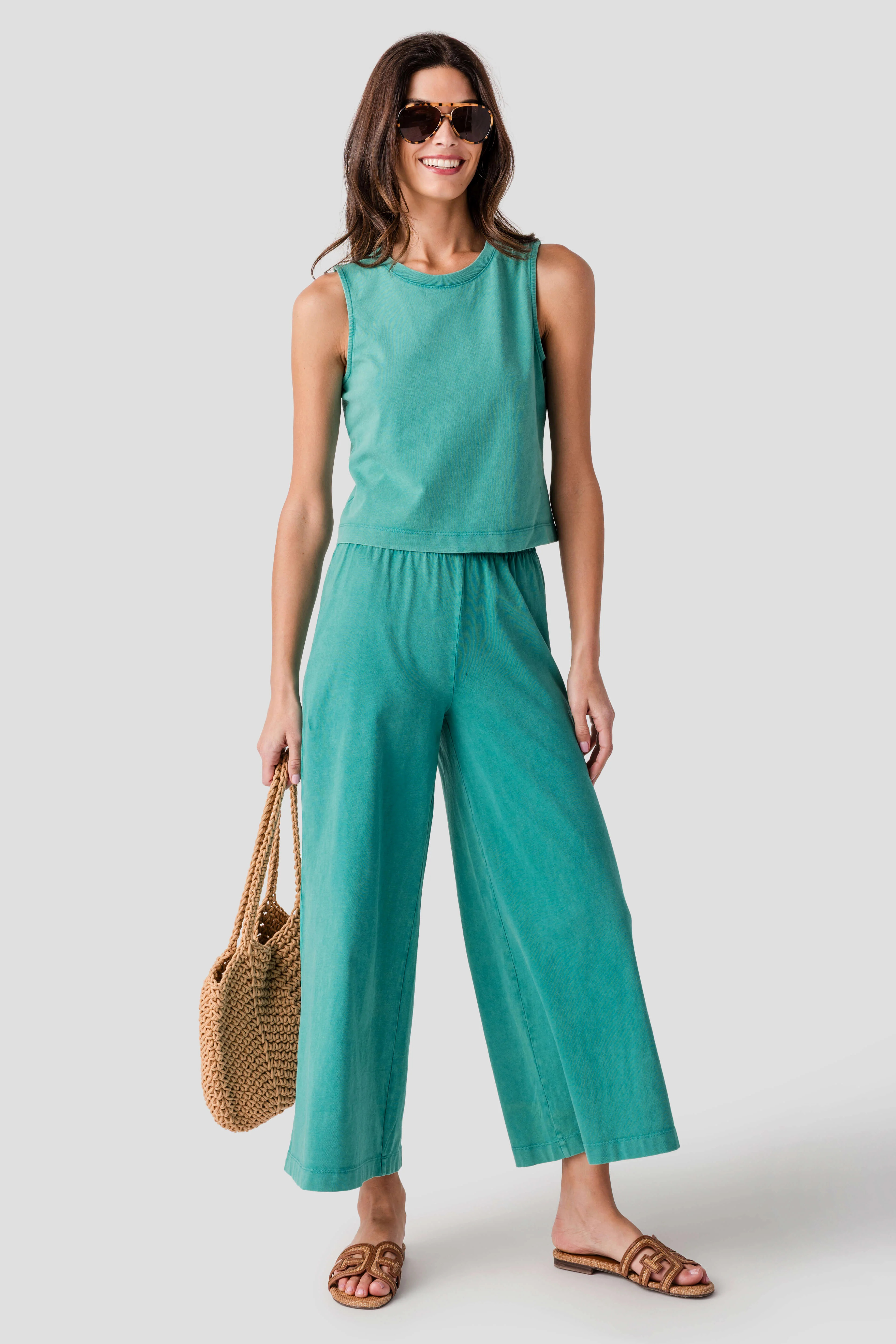 Z Supply Scout Jersey Crop Flare Pant | Social Threads