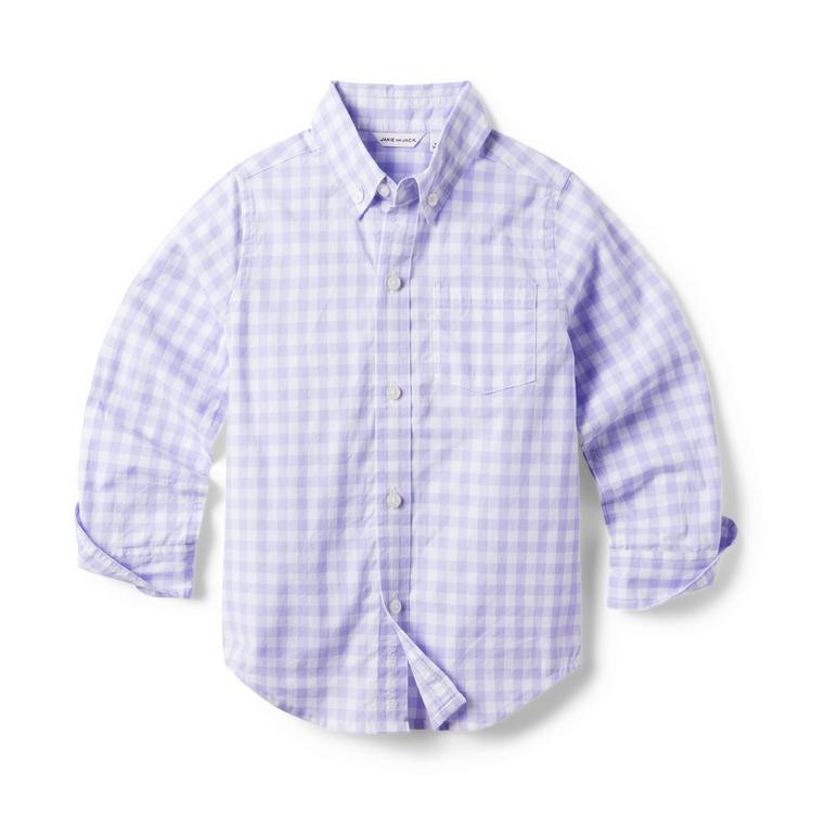 Gingham Poplin Shirt | Janie and Jack