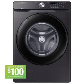 4.5 cu. ft. High-Efficiency Front Load Washer in Brushed Black with Self-Clean+ | The Home Depot