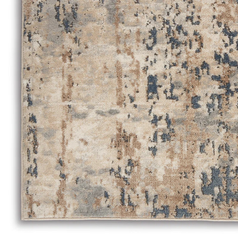 Addie Abstract Beige/Gray Area Rug | Wayfair North America