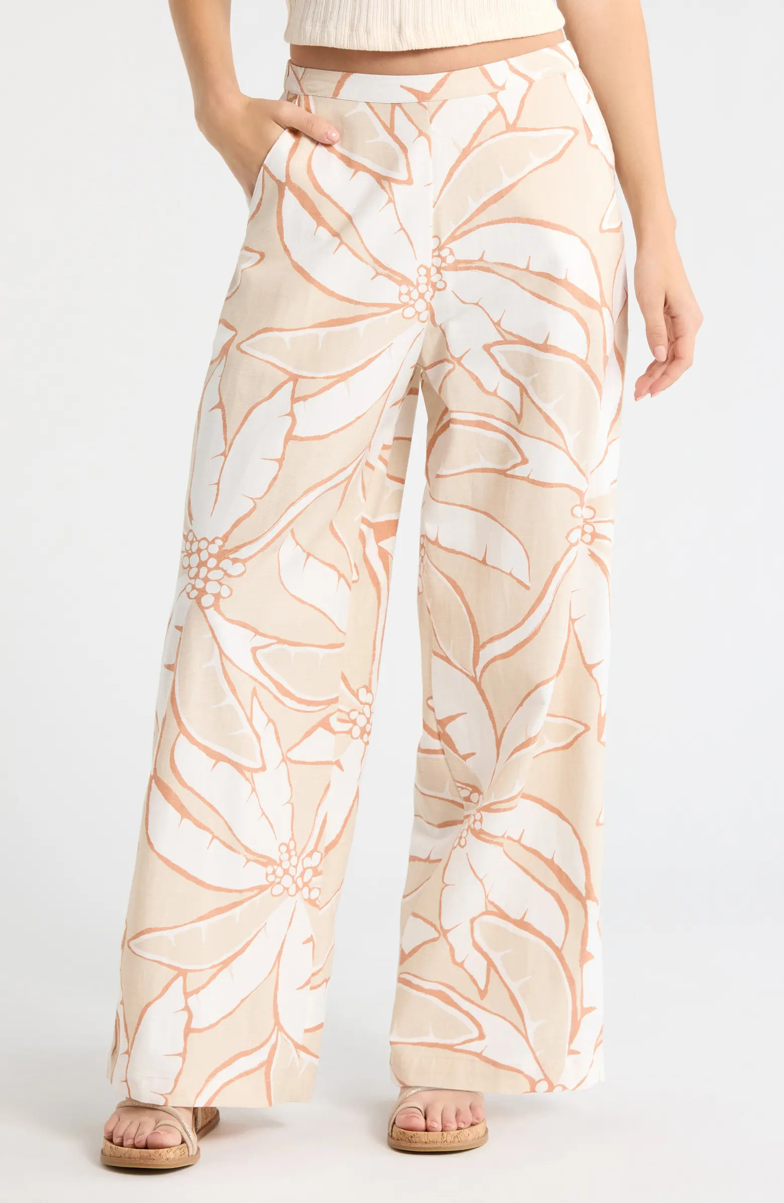 Tropic Breeze Straight Leg Pants | Nordstrom